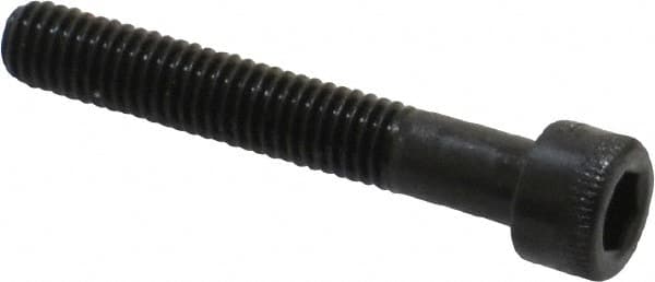 Holo-Krome - #10-32 UNF Hex Socket Drive, Socket Cap Screw - Alloy Steel, Black Oxide Finish, Partially Threaded, 1-1/4" Length Under Head - Exact Tooling