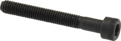 Holo-Krome - #10-32 UNF Hex Socket Drive, Socket Cap Screw - Alloy Steel, Black Oxide Finish, Partially Threaded, 1-1/2" Length Under Head - Exact Tooling