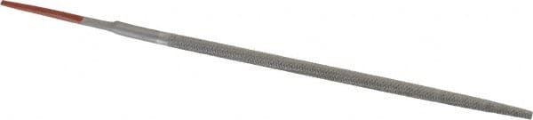 Simonds File - 6" Long, Bastard Cut, Round American-Pattern File - Double Cut, Tang - Exact Tooling