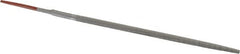Simonds File - 6" Long, Bastard Cut, Round American-Pattern File - Double Cut, Tang - Exact Tooling
