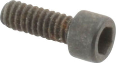 Holo-Krome - #2-56 UNC Hex Socket Drive, Socket Cap Screw - Alloy Steel, Black Oxide Finish, Fully Threaded, 1/4" Length Under Head - Exact Tooling