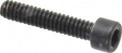 Holo-Krome - #3-48 UNC Hex Socket Drive, Socket Cap Screw - Alloy Steel, Black Oxide Finish, Fully Threaded, 1/2" Length Under Head - Exact Tooling