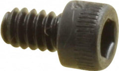 Holo-Krome - #4-40 UNC Hex Socket Drive, Socket Cap Screw - Alloy Steel, Black Oxide Finish, Fully Threaded, 3/16" Length Under Head - Exact Tooling