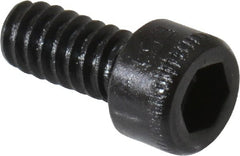 Holo-Krome - #4-40 UNC Hex Socket Drive, Socket Cap Screw - Alloy Steel, Black Oxide Finish, Fully Threaded, 1/4" Length Under Head - Exact Tooling