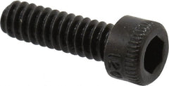 Holo-Krome - #4-40 UNC Hex Socket Drive, Socket Cap Screw - Alloy Steel, Black Oxide Finish, Fully Threaded, 3/8" Length Under Head - Exact Tooling