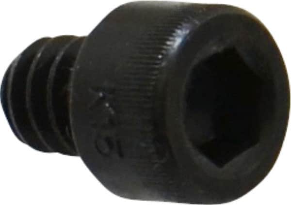 Holo-Krome - #10-24 UNC Hex Socket Drive, Socket Cap Screw - Alloy Steel, Black Oxide Finish, Fully Threaded, 1/4" Length Under Head - Exact Tooling