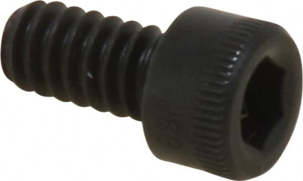 Holo-Krome - #10-24 UNC Hex Socket Drive, Socket Cap Screw - Alloy Steel, Black Oxide Finish, Fully Threaded, 3/8" Length Under Head - Exact Tooling