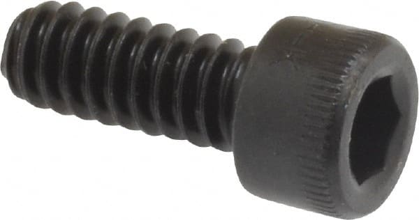Holo-Krome - #10-24 UNC Hex Socket Drive, Socket Cap Screw - Alloy Steel, Black Oxide Finish, Fully Threaded, 1/2" Length Under Head - Exact Tooling