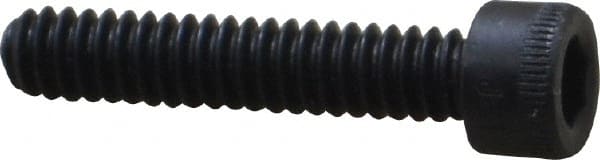 Holo-Krome - #10-24 UNC Hex Socket Drive, Socket Cap Screw - Alloy Steel, Black Oxide Finish, Fully Threaded, 1" Length Under Head - Exact Tooling