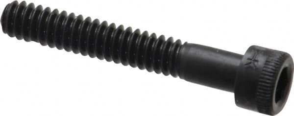 Holo-Krome - #10-24 UNC Hex Socket Drive, Socket Cap Screw - Alloy Steel, Black Oxide Finish, Partially Threaded, 1-1/4" Length Under Head - Exact Tooling