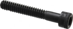 Holo-Krome - #10-24 UNC Hex Socket Drive, Socket Cap Screw - Alloy Steel, Black Oxide Finish, Partially Threaded, 1-1/4" Length Under Head - Exact Tooling