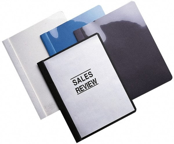 UNIVERSAL - 11" Long x 8-1/2" Wide Plastic Clip Style Report Cover - Black - Exact Tooling