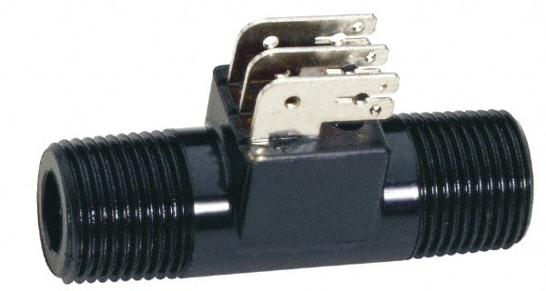 Gems Sensors - 200 psi, Nylon Housing, Turbine Flow Rate Sensor - 0.26 to 2.6 Flow Set Point, 0.26 to 2.6 GPM - Exact Tooling