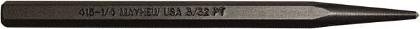 Mayhew - 3/32" Center Punch - 4" OAL, Alloy Steel - Exact Tooling