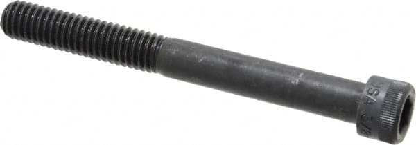 Holo-Krome - 3/8-16 UNC Hex Socket Drive, Socket Cap Screw - Alloy Steel, Black Oxide Finish, Partially Threaded, 3-1/2" Length Under Head - Exact Tooling