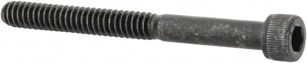 Value Collection - #10-24 UNC Hex Socket Drive, Socket Cap Screw - Alloy Steel, Black Oxide Finish, Partially Threaded, 2" Length Under Head - Exact Tooling
