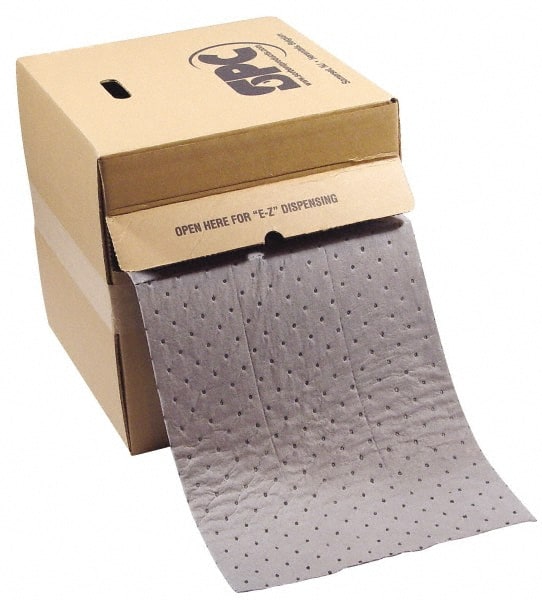 Brady SPC Sorbents - 23 Gal Capacity per Package, Universal Roll - 150' Long x 15" Wide, Gray, Polypropylene - Exact Tooling