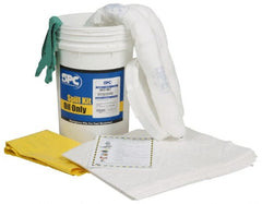 Brady SPC Sorbents - 9 Gal Capacity Universal Spill Kit - 6.5 Gal Bucket - Exact Tooling