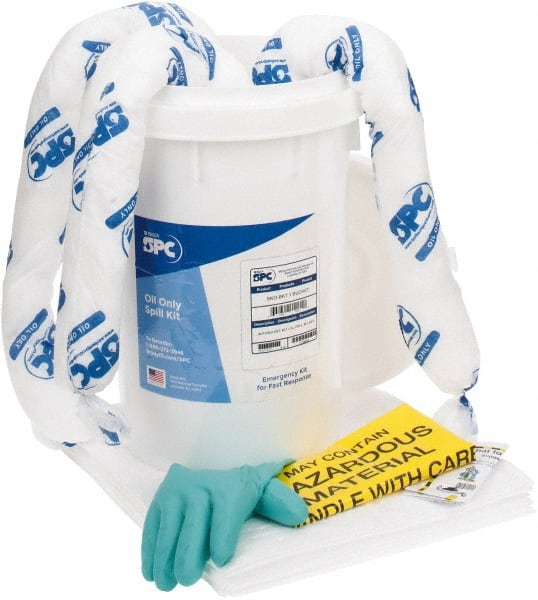 Brady SPC Sorbents - 6 Gal Capacity Oil Only Spill Kit - 6.5 Gal Bucket - Exact Tooling