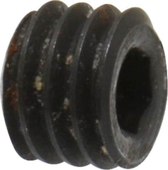 Holo-Krome - #8-36 UNF, 1/8" OAL, Cup Point Set Screw - Grade 8 Alloy Steel, 5/64" Key - Exact Tooling