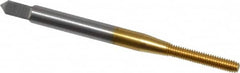 OSG - M2.5x0.45 Metric Coarse D5 Thread Limit Modified Bottoming Thread Forming Tap - Cobalt, TiN Finish, 1-13/16" OAL, 1/2" Thread Length, Right Hand Thread, Series HY-PRO NRT - Exact Tooling