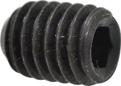 Holo-Krome - #10-32 UNF, 1/4" OAL, Cup Point Set Screw - Grade 8 Alloy Steel, 3/32" Key - Exact Tooling