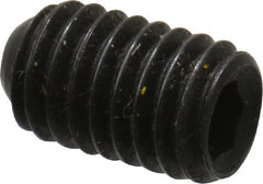 Holo-Krome - #10-32 UNF, 5/16" OAL, Cup Point Set Screw - Grade 8 Alloy Steel, 3/32" Key - Exact Tooling