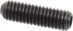 Holo-Krome - #10-32 UNF, 5/8" OAL, Cup Point Set Screw - Grade 8 Alloy Steel, 3/32" Key - Exact Tooling