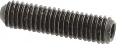 Holo-Krome - #10-32 UNF, 3/4" OAL, Cup Point Set Screw - Grade 8 Alloy Steel, 3/32" Key - Exact Tooling