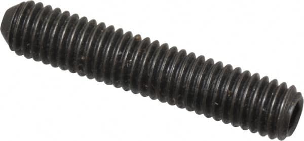 Holo-Krome - #10-32 UNF, 1" OAL, Cup Point Set Screw - Grade 8 Alloy Steel, 3/32" Key - Exact Tooling