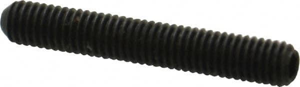 Holo-Krome - #10-32 UNF, 1-1/4" OAL, Cup Point Set Screw - Grade 8 Alloy Steel, 3/32" Key - Exact Tooling