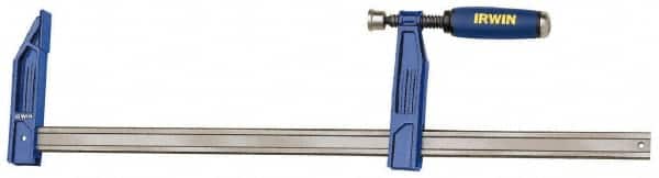 Irwin - 24" Capacity, 4-7/8" Throat Depth Bar Clamp - 1,150 Lb Clamping Pressure, 24" OAL - Exact Tooling