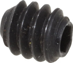 Holo-Krome - #4-40 UNC, 1/8" OAL, Cup Point Set Screw - Grade 8 Alloy Steel, 0.05" Key - Exact Tooling