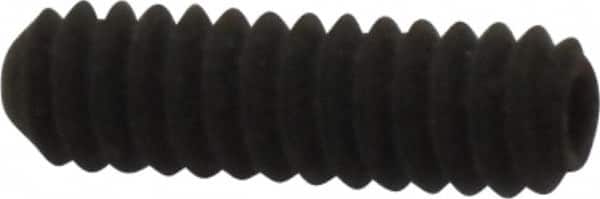 Holo-Krome - #4-40 UNC, 3/8" OAL, Cup Point Set Screw - Grade 8 Alloy Steel, 0.05" Key - Exact Tooling