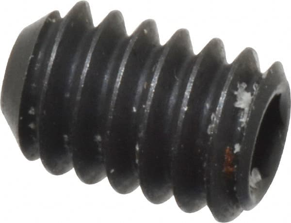 Holo-Krome - #5-40 UNC, 3/16" OAL, Cup Point Set Screw - Grade 8 Alloy Steel, 1/16" Key - Exact Tooling