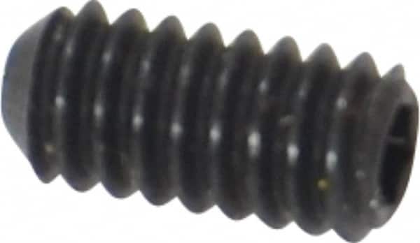 Holo-Krome - #5-40 UNC, 1/4" OAL, Cup Point Set Screw - Grade 8 Alloy Steel, 1/16" Key - Exact Tooling