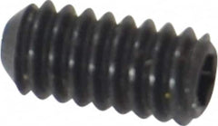 Holo-Krome - #5-40 UNC, 1/4" OAL, Cup Point Set Screw - Grade 8 Alloy Steel, 1/16" Key - Exact Tooling