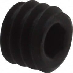 Holo-Krome - #8-32 UNC, 1/8" OAL, Cup Point Set Screw - Grade 8 Alloy Steel, 5/64" Key - Exact Tooling