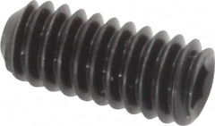 Holo-Krome - #8-32 UNC, 3/8" OAL, Cup Point Set Screw - Grade 8 Alloy Steel, 5/64" Key - Exact Tooling