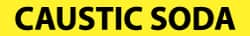 NMC - Pipe Marker with Caustic Soda Legend and No Graphic - 2-1/2 to 6" Pipe Outside Diam, Black on Yellow - Exact Tooling