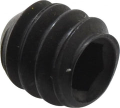 Holo-Krome - #10-24 UNC, 3/16" OAL, Cup Point Set Screw - Grade 8 Alloy Steel, 3/32" Key - Exact Tooling