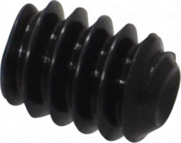 Holo-Krome - #10-24 UNC, 1/4" OAL, Cup Point Set Screw - Grade 8 Alloy Steel, 3/32" Key - Exact Tooling