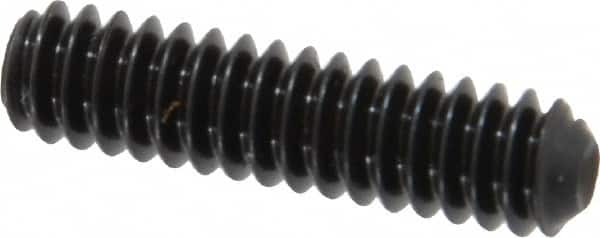 Holo-Krome - #10-24 UNC, 3/4" OAL, Cup Point Set Screw - Grade 8 Alloy Steel, 3/32" Key - Exact Tooling