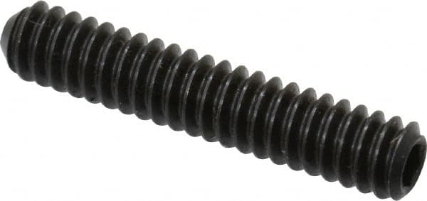 Holo-Krome - #10-24 UNC, 1" OAL, Cup Point Set Screw - Grade 8 Alloy Steel, 3/32" Key - Exact Tooling