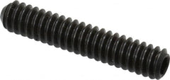 Holo-Krome - #10-24 UNC, 1" OAL, Cup Point Set Screw - Grade 8 Alloy Steel, 3/32" Key - Exact Tooling
