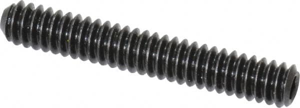 Holo-Krome - #10-24 UNC, 1-1/4" OAL, Cup Point Set Screw - Grade 8 Alloy Steel, 3/32" Key - Exact Tooling