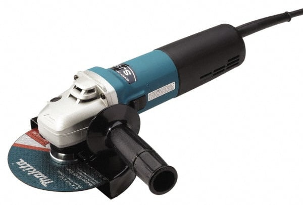 Makita - 6" Wheel Diam, 4,000 to 9,000 RPM, Corded Angle & Disc Grinder - 5/8-11 Spindle, 120 Volts, 12 Amps - Exact Tooling