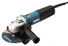 Makita - 6" Wheel Diam, 4,000 to 9,000 RPM, Corded Angle & Disc Grinder - 5/8-11 Spindle, 120 Volts, 12 Amps - Exact Tooling