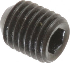 Holo-Krome - 5/16-24 UNF, 3/8" OAL, Cup Point Set Screw - Grade 8 Alloy Steel, 5/32" Key - Exact Tooling