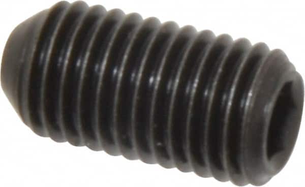 Holo-Krome - 5/16-24 UNF, 5/8" OAL, Cup Point Set Screw - Grade 8 Alloy Steel, 5/32" Key - Exact Tooling